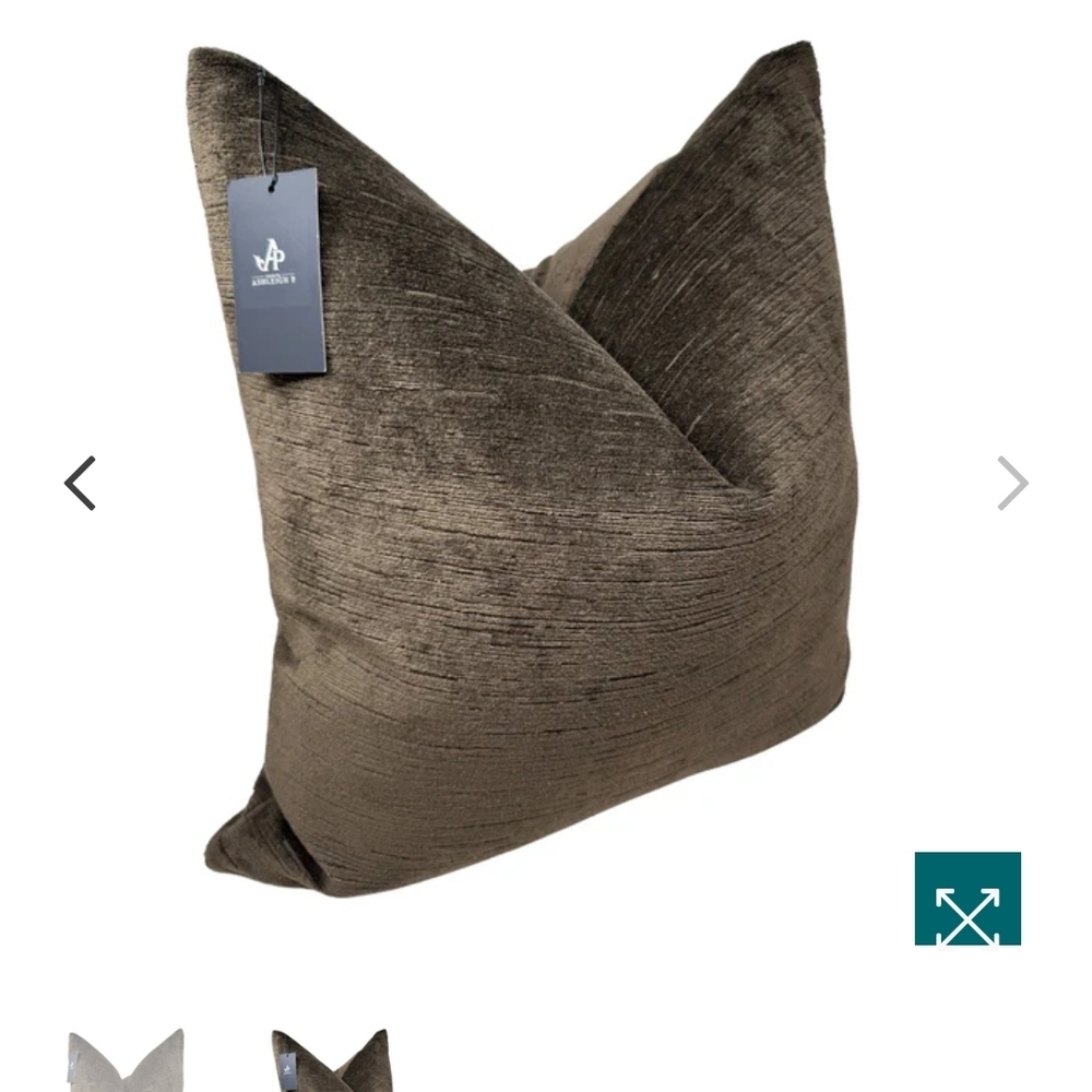 Luxurious Brown Throw Pillow